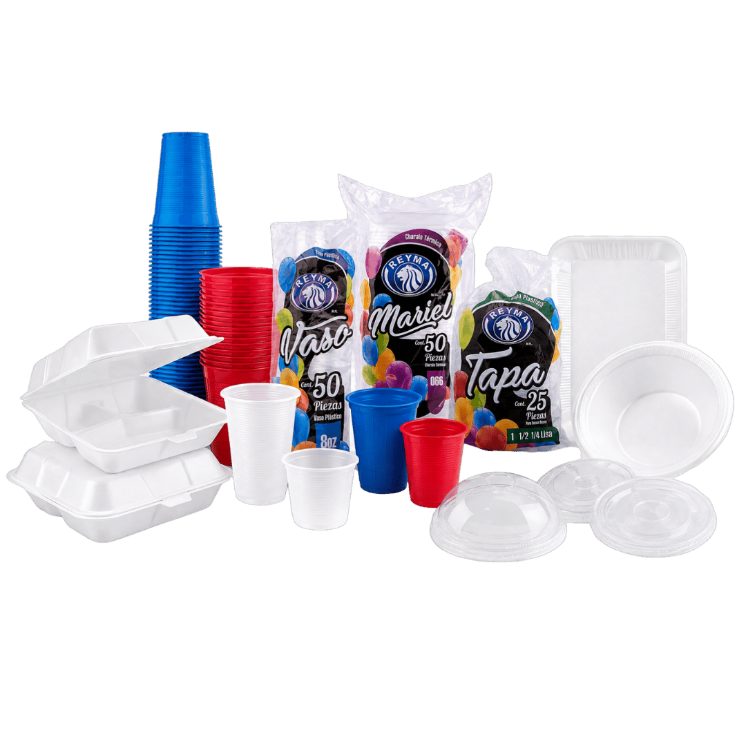 Artículos desechables para fiestas y negocios disponibles en Distribuidora Mireles